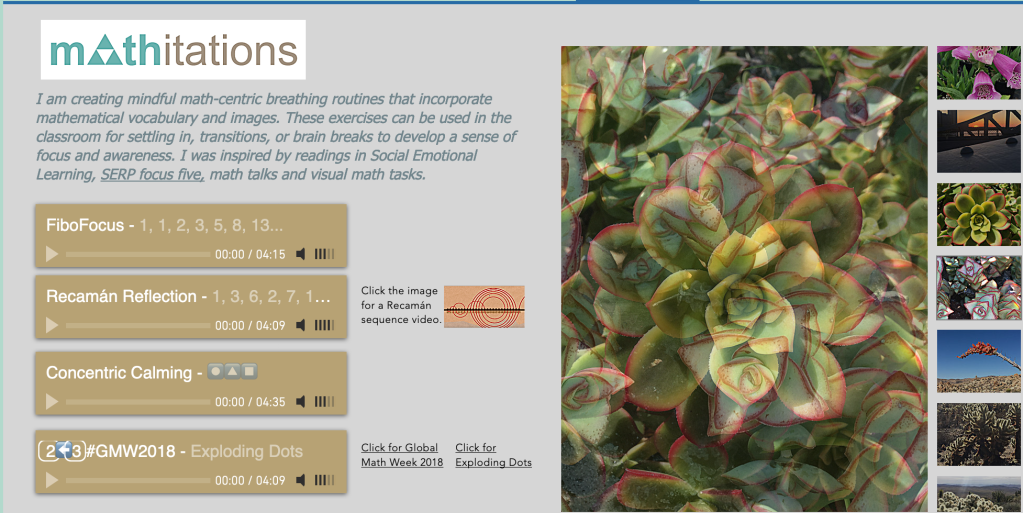 Mathitations- Math Meditations SEL